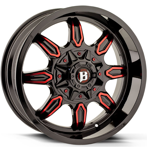 Ballistic 670 Rampage Gloss Black with Red Machined Windows