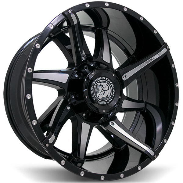Diablo Offroad Conflict Black with Milled Spokes