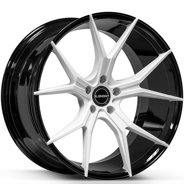 Element EL1225 Gloss Black with White Face