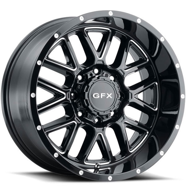 G-FX TR5 Gloss Black with Milled Spokes