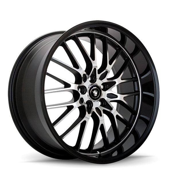 Konig Lace Gloss Black with Machined Face