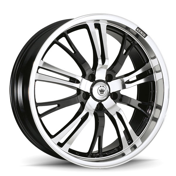 Konig Unknown Gloss Black with Mirror Machined Face