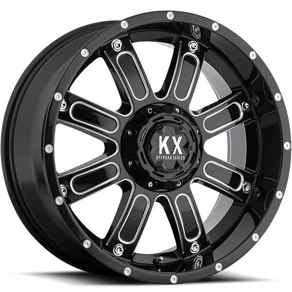 KX Offroad CP71 Gloss Black with Milled Spokes