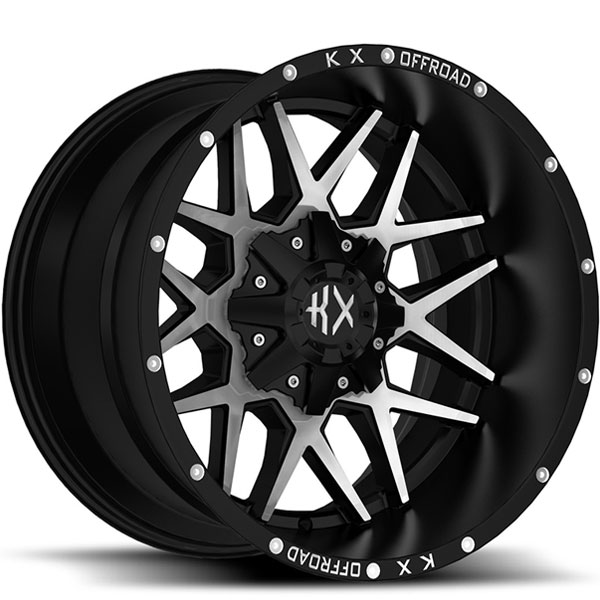 KX Offroad KX05 Matte Black with Machined Face