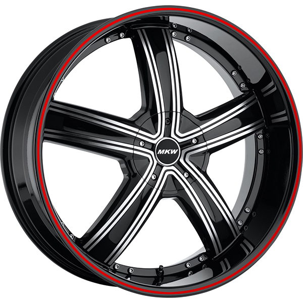 MKW M103 Black Machined with Red Stripe