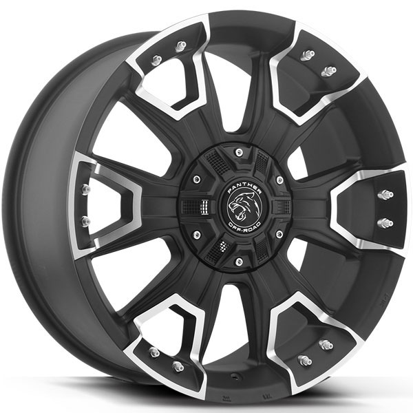 Panther Off-Road 904 Flat Black Machined