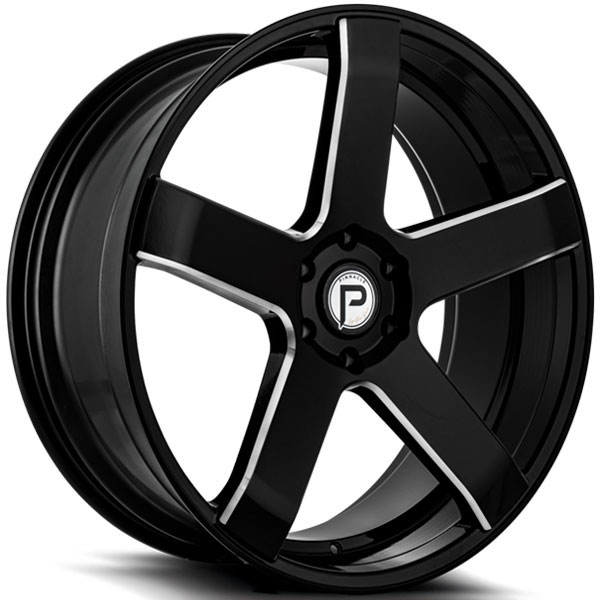 Pinnacle P102 Magnum Gloss Black with Milled Spokes