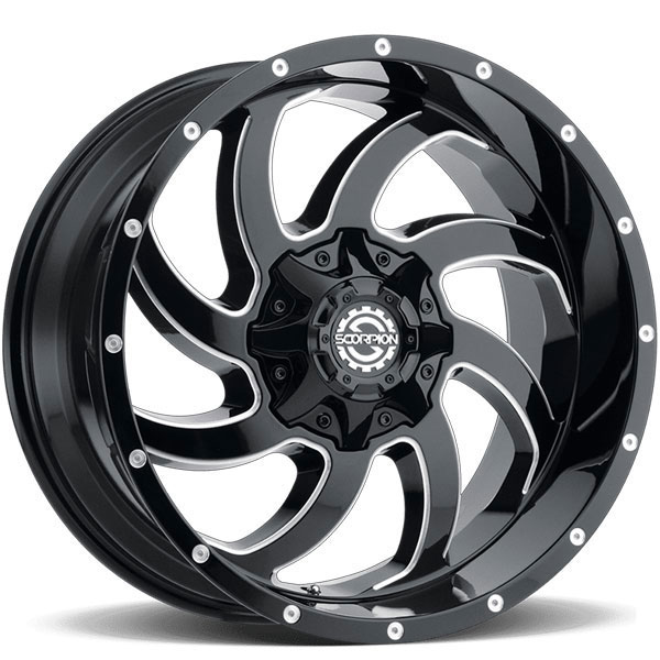 Scorpion Off-Road SC-30 Black with Milled Spokes