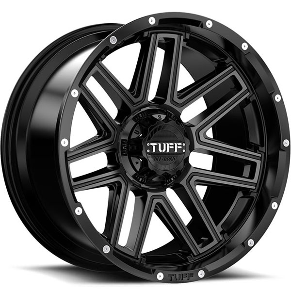 Tuff T17 Satin Black with Machined Face