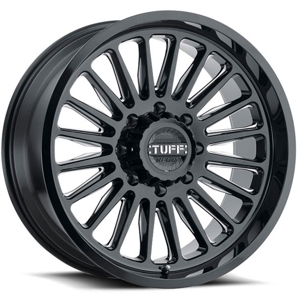 Tuff T5A Gloss Black with Milled Spokes