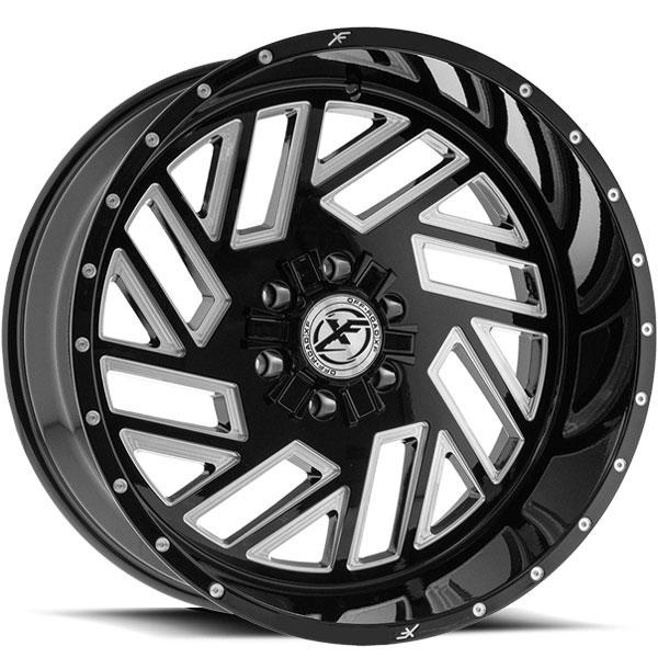 XF Off-Road XFX-304 Gloss Black with Milled Spokes