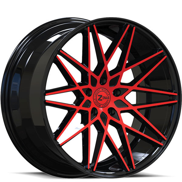 Zenas ZW08 Gloss Black with Red Face